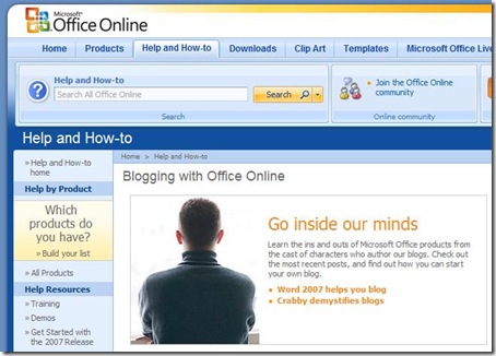 Blogging with Office Online