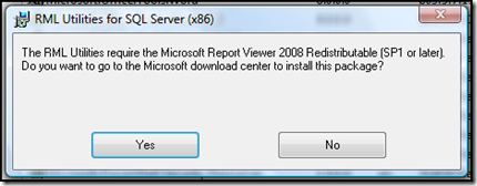RML Report Viewer 2008 SP1 prompt