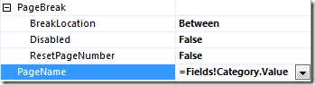Set PageName per category group to generate separate Excel worksheets