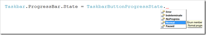TaskbarButtonProgressState
