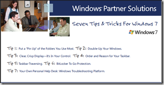 Windows 7 Tips and tricks