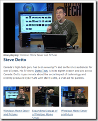 Steve Dotto and Windows Hoem server