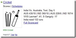 cricket from Live search India