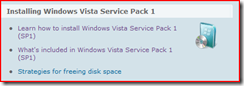 image of Installing Windows Vista Service Pack 1