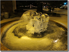 Ice fountain in Bellevue