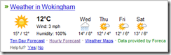 the weather in wokingham