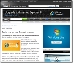 TurboCharge your browser IE8