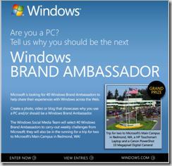 Windows Brand Ambassador