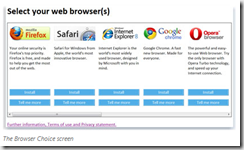The Browser Choice Screen