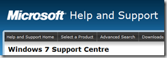 Windows 7 Support Center