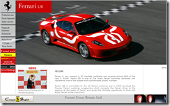 Ferrari UK Homepage