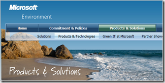 Microsoft Environment Web Site