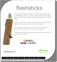 wooden USB stick