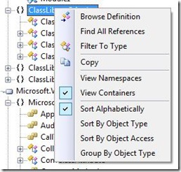Sorting in Object Browser
