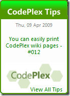 CodePlex Gadget