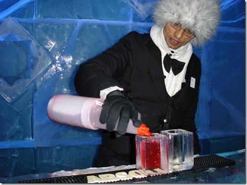 Bartender at Icebar Stockholm