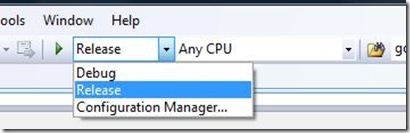 Configuration Manager on Standard Toolbar