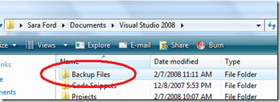 Backup Files location