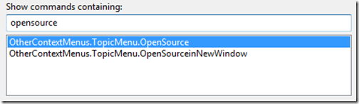 the Open Source command