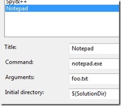 Adding notepad to external tools