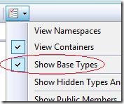 Object Browser Show Base Types Option