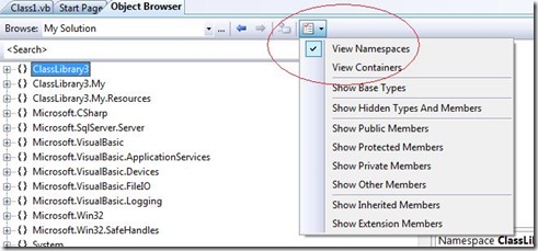 Object Browser Settings