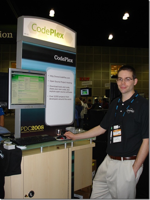 Colin at CodePlex booth