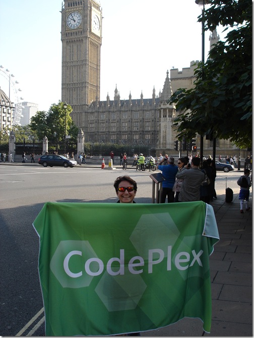 CodePlex and Me in front of Big Ben