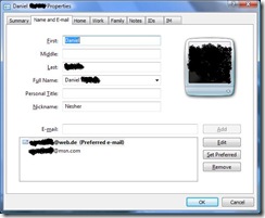 Windows Contacts Editor for Trusted Contact