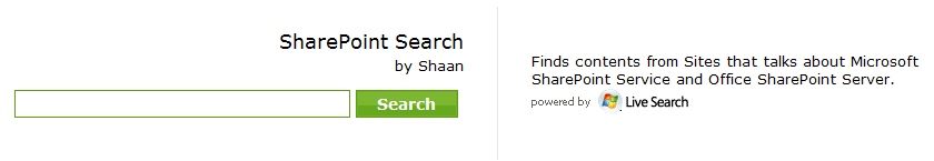 SharePoint Live Search