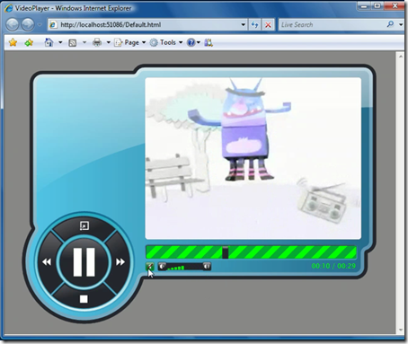 learn how to make a custom video player using Silverlight