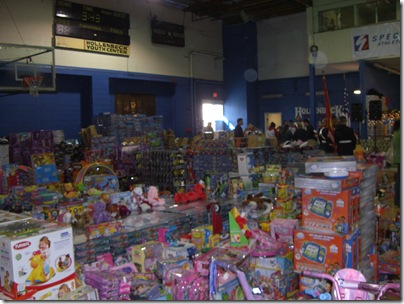 The youth center was filled with toys