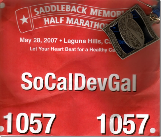 SoCalDevGal runs her first 1/2 marathon
