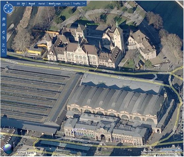 Virtual Earth: Zurich HB