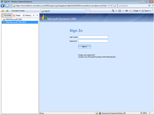CRM 4.0 With IFD Auth