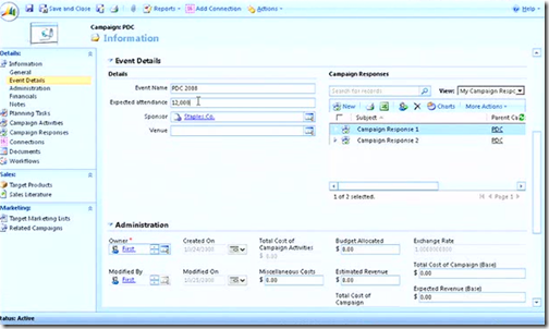 CRM5 Form Layout
