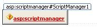 ScriptManager control in Design view