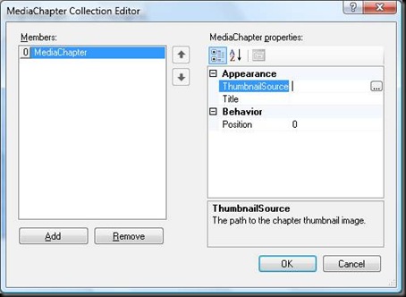MediaChapter Collection Editor dialog box
