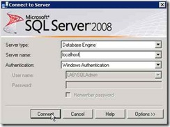 013 - SQL Server Studio Connect