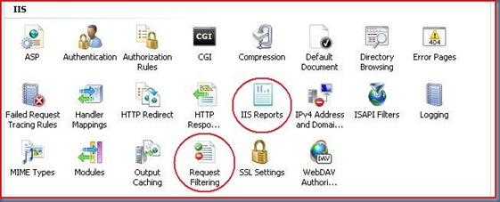 Request Filtering - IIS Manager
