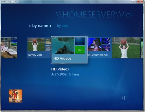 HomeServer Videos