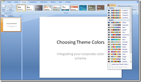 Create New Theme Colors in PowerPoint