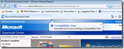 Internet Explorer 8.0 Beta 2: Compatibility View