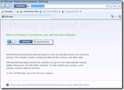 Internet Explorer 8.0 Beta 2: InPrivate Browsing