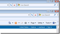 Internet Explorer 8.0 Beta 2: Resize Search Box and URL