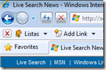 Internet Explorer 8.0 Beta 2: Close Toolbar, Stop and Refresh Buttons
