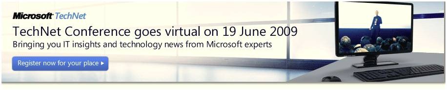 Technet Conference goes Virtual on 19th june, brining you IT insights and technology news from Microsoft Experts. Click to register for your place.