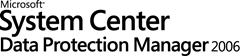 Sytem Center Data Protection Manager 2006 logo black