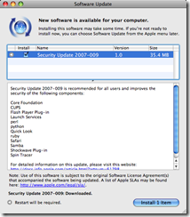 Apple Security Update 2007-009