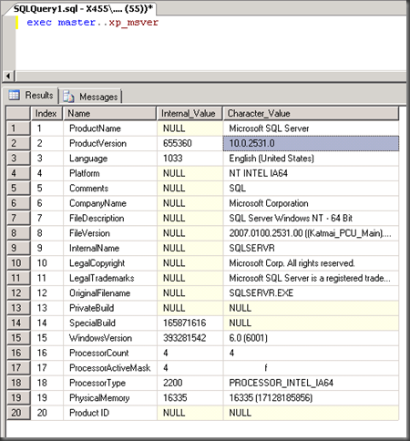 SQL 2008 SP 1